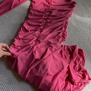 Off the shoulder midi dress